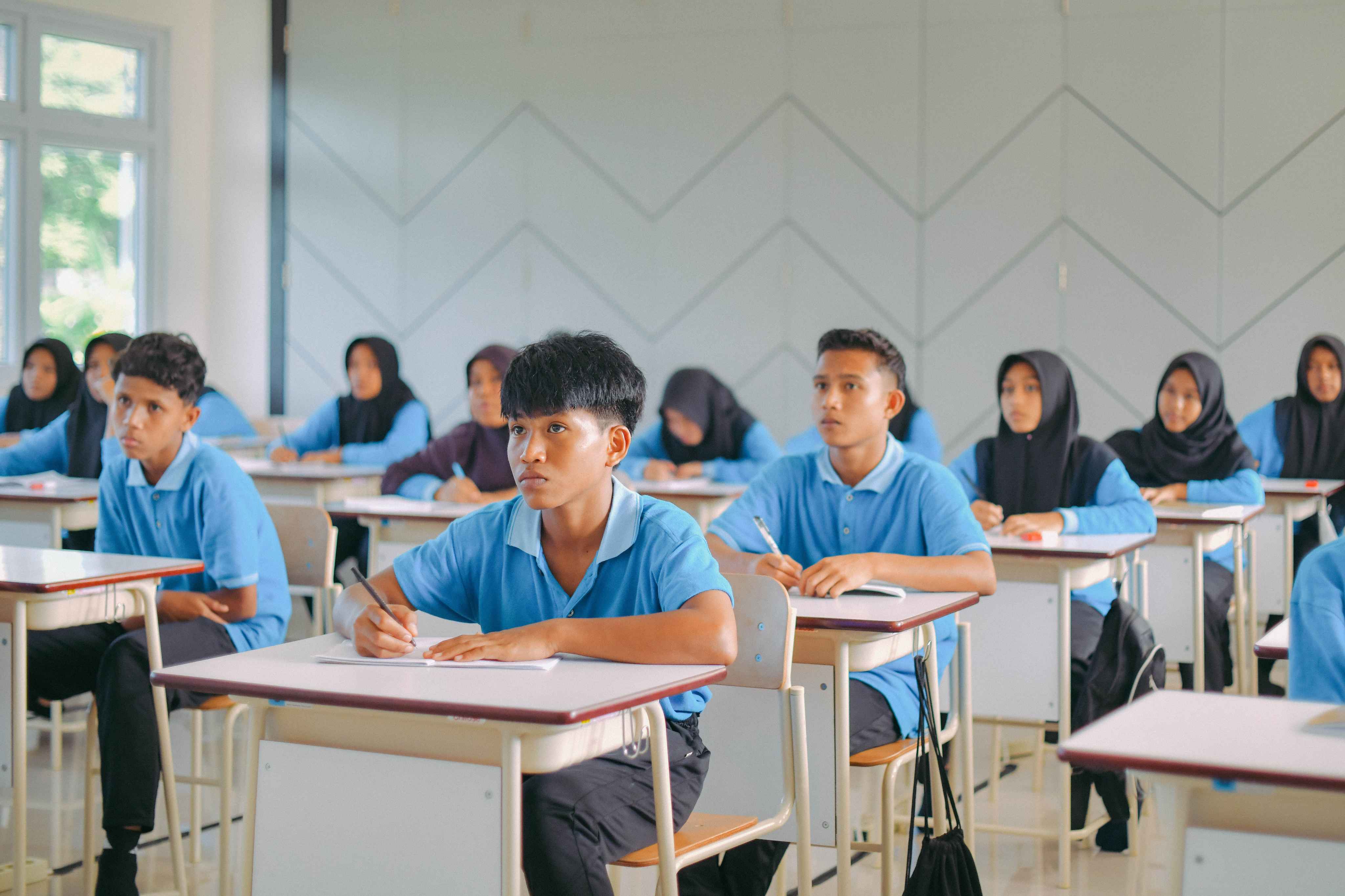Students in competitive exam coaching